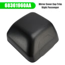 Mirror Cover Cap Trim Right Passenger for Jeep Wrangler Jl 2018-2023 68361960AA