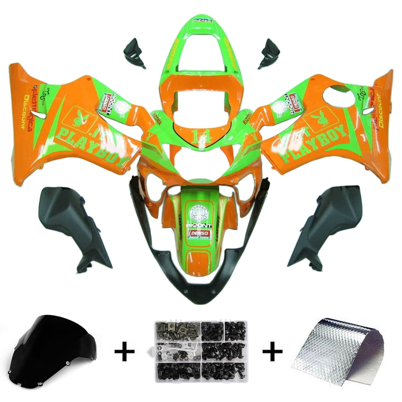 Amotopart Honda CBR600 F4i 2001-2003 Fairing Kit Bodywork Plastic ABS