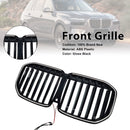 2023-2026 Fit BMW X7 G07 W/LED Black Single Line Front Bumper Grille Grill
