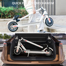 8.5" Electric Scooter for Adult Folding Electric Scooter with 350W Motor 21 MPH Max Speed 25 Miles Long-Range and Deck Lights White