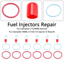 6PCS Fuel Injectors Seal O-Ring Kit Fit Caterpillar Fit CAT C15/3406E External
