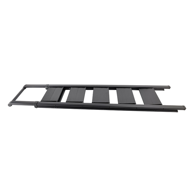 5 Step Ladder, Foldable Step Stool, Aluminum Step Ladder with Anti-Slip Pedal