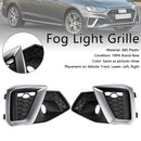 Silver Front Bumper Lower Fog Grille Cover Fit Audi A4 B9.5 S-Line 2020-2024
