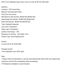 2PCS Front Headlight Glass Clear Cover For Audi A4 B7 8E 2005-2008