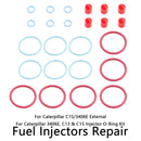 6PCS Fuel Injectors Seal O-Ring Kit Fit Caterpillar Fit CAT C15/3406E External