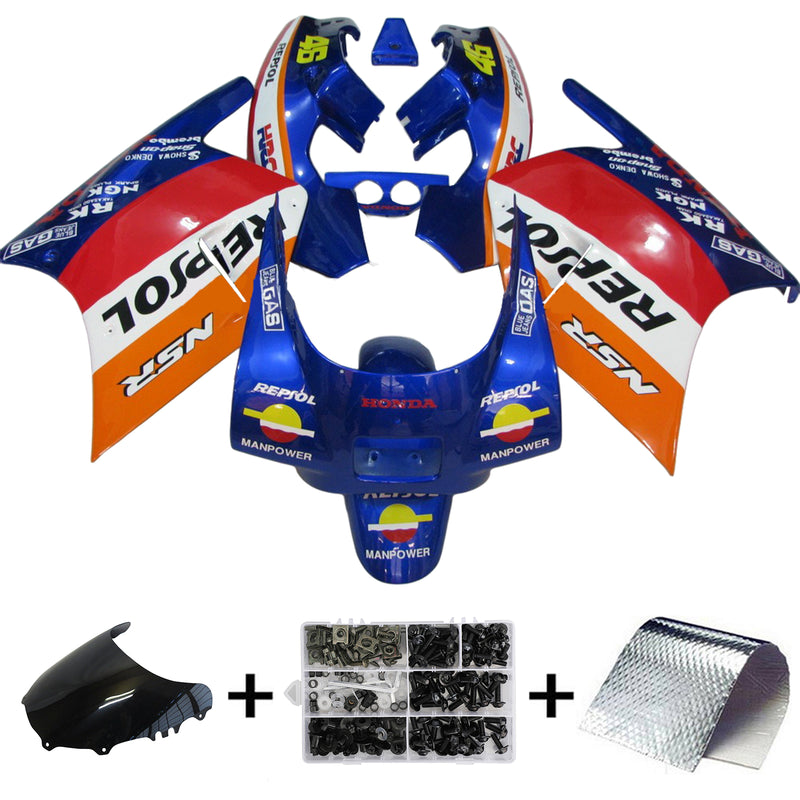 Amotopart Honda NSR250R 1988-1989 Fairing Kit Bodywork Plastic ABS