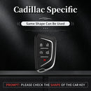 Aluminum Alloy TPU Black Car Key Case Cover With Buckle For Cadillac