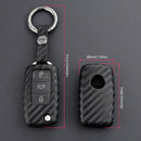 Leather Silicone Car Key Case Cover With Buckle For Volkswagen Golf MK6