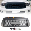 2006-2009 Toyota Tundra TRD PRO Black Honeycomb Front Bumper Grill Grille With LED
