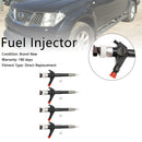 4PCS Fuel Injector 095000-6250 Fit Nissan Navara D22 D40 Diesel 16600-EB70A