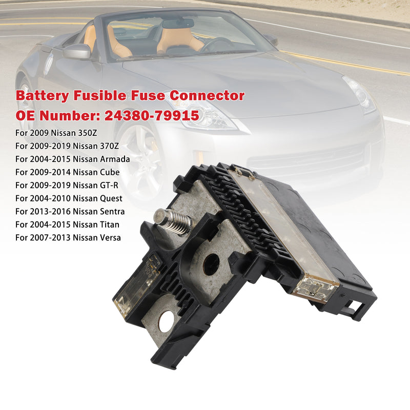 Battery Fusible Fuse Connector 24380-79915 For Nissan 370Z Armada 2004-2013
