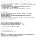 Toyota LAND CRUISER URJ202W-GNTVK 1URFE ZX ATM Height Control Pump & Motor 48910-60033 48910-60032