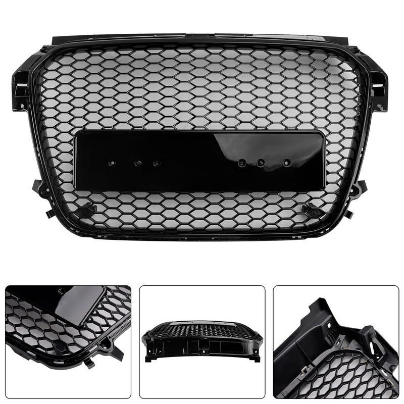 Gloss Black Front Honeycomb Bumper Grill Grille Fit Audi A1 S1 2010-2014