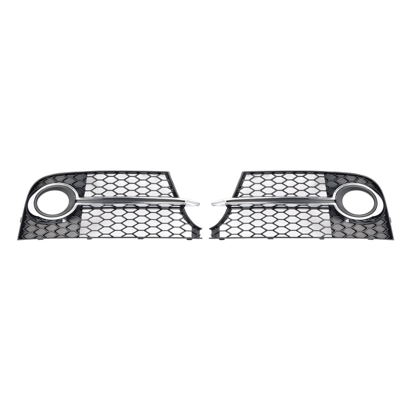 Chrome Front Bumper Fog Light Grille Fit Audi TT MK2 S-Line TTS 2011-14