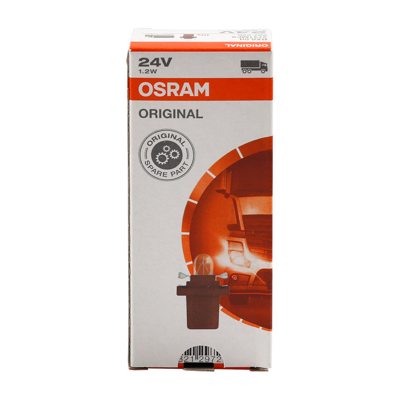 10PCS Instrument Light B8.5D 2741MFX 24V 1.2W For OSRAM