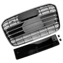 S6 Style Front Bumper Grill Grille Fit Audi A6 C7 2012-2015 Chrome