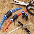 20Pcs Air Pneumatic 1/4" to 1/4" Straight Push in Connectors Quick