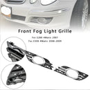 Front Fog Light Grill Chrome Trim Cover Set Fit Mercedes-Benz E-CLASS W211 07-09