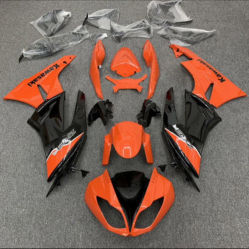 Amotopart Kawasaki ZX6R 636 2009-2012 Fairing Kit Bodywork Plastic ABS