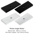 2PCS 2" Wide 4°Degree Steel Leaf Spring Degree Shims