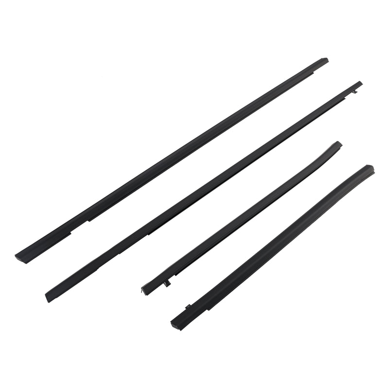 4PCS Weatherstrip Rubber Seal Door Belt For Honda FIT JAZZ 1st gen 2001-2008