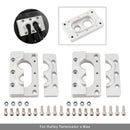 2Pack Aluminum Fire Wall Pass Through Raw Bracket For Holley Terminator x Max