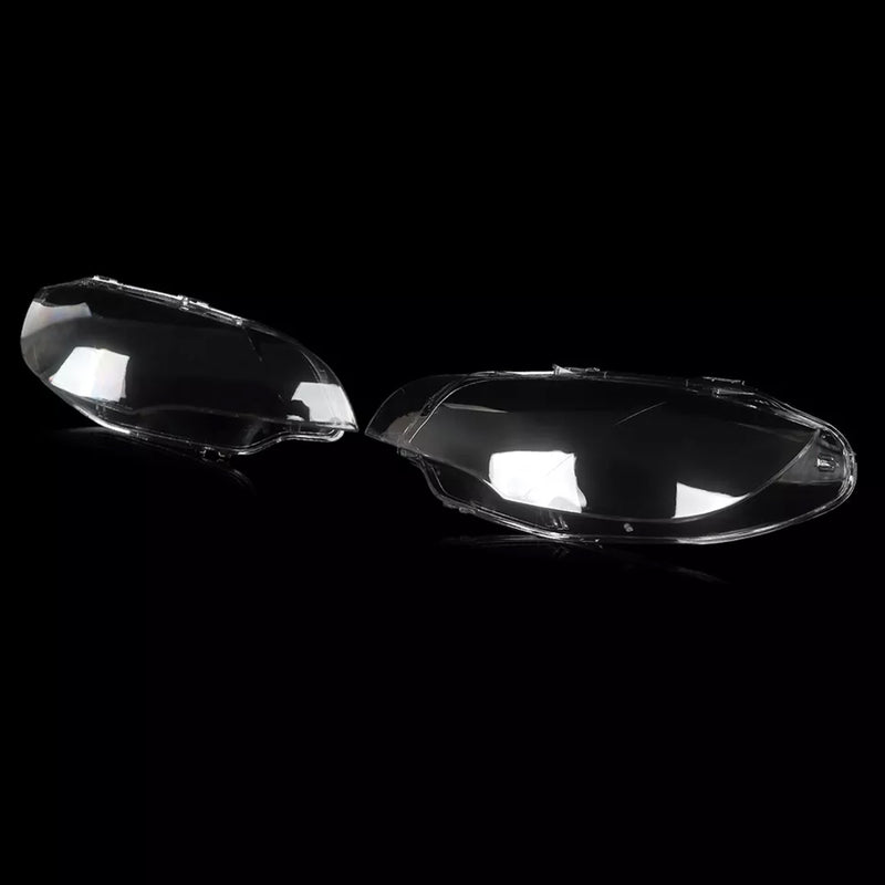 2PCS Clear Headlight Lens Cover Headlamp Left+Right For BMW E71 X6 2008-2014
