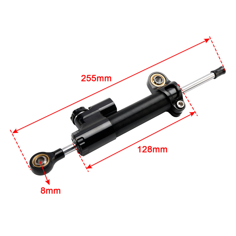 Motorcycle Steering Damper Stabilizer For HONDA CB400 SUPER FOUR 1996-2015 Black Generic