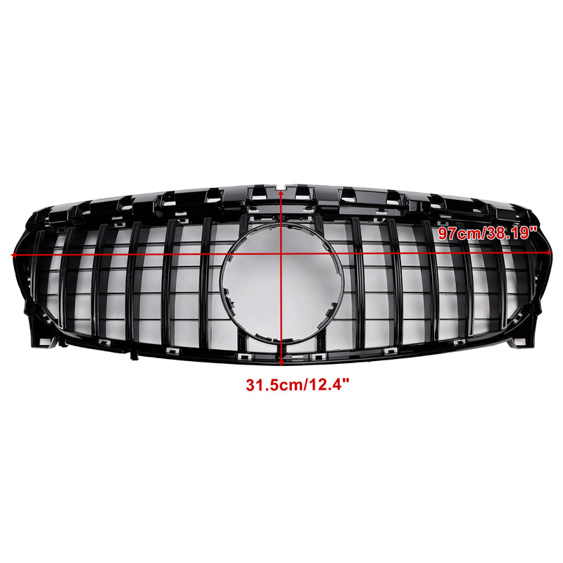 GT Style Front Bumper Grill Grille Fit Mercedes Benz CLA-CLASS W117 CLA250 2013-2019