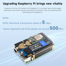 Raspberry Pi 5 PCIe Dual Channel Rotary Board Nvme Protocol Dual M.2 Hard Disk