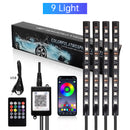Car Interior Footwell Atmosphere RGB LED Strip Lights With Remote+ APP Control