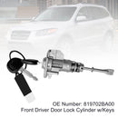 Front Left Door Lock Cylinder W/2 Keys 81970-2BA00 For Hyundai Santa Fe 2007-2010