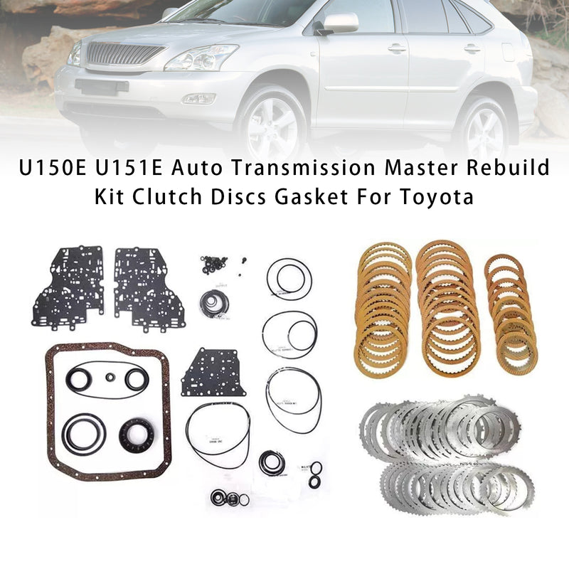 U150E U151E Auto Transmission Master Rebuild Kit Clutch Discs Gasket For Toyota