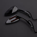Chrome Custom Dynamics LED Turn Signal Mirrors For Sportster XL 1200 883 1990-Up