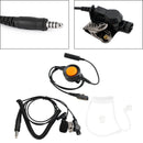 7.1-A3 Transparent Air Tube Headset w Mic For Hytera PD780/700/788/782 PT580H