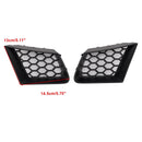 2PCS Honeycomb Front Grille Grill Fit Seat Ibiza Cordoba 6L 2002-2009 FR
