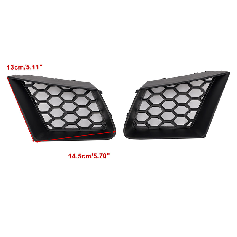 2PCS Honeycomb Front Grille Grill Fit Seat Ibiza Cordoba 6L 2002-2009 FR