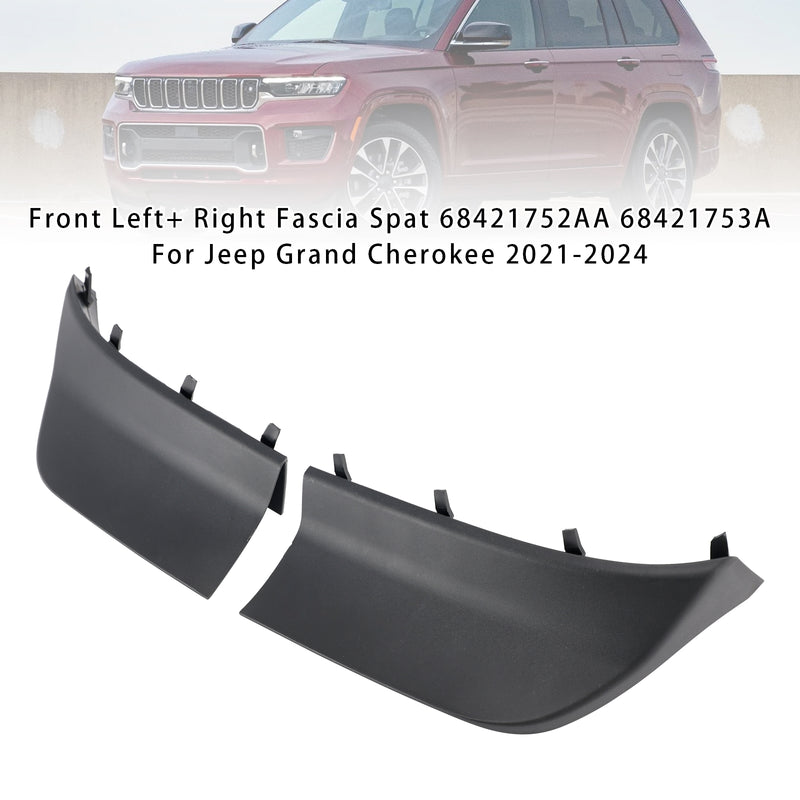 Front Left+ Right Fascia Spat 68421752AA 68421753A For Jeep Grand Cherokee 21-24