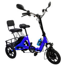 Three Wheel Electric Tricycle for Adults 3 Wheel Motorized Folding E-Bike