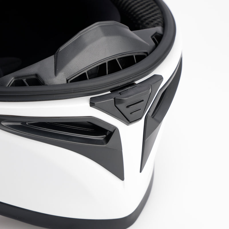 DOT Motorcycle Helmet Adult Street Full Face White