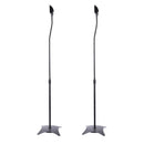 Set Of 2 Universal Surround Sound Adjustable Height Speaker Stand Bracket