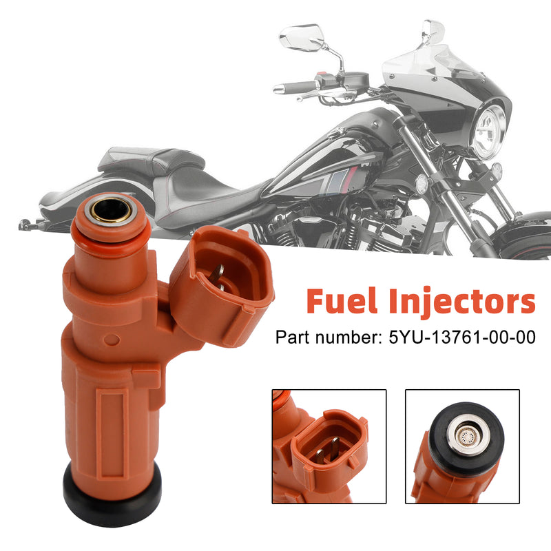 Fuel Injectors 5YU-13761-00-00 For YAMAHA Stratoliner Raider Roadliner