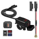 Motorcycle USB Super Fast Charging Handlebar Holder PD+QC3.0 Tpye-C Mobile Phone