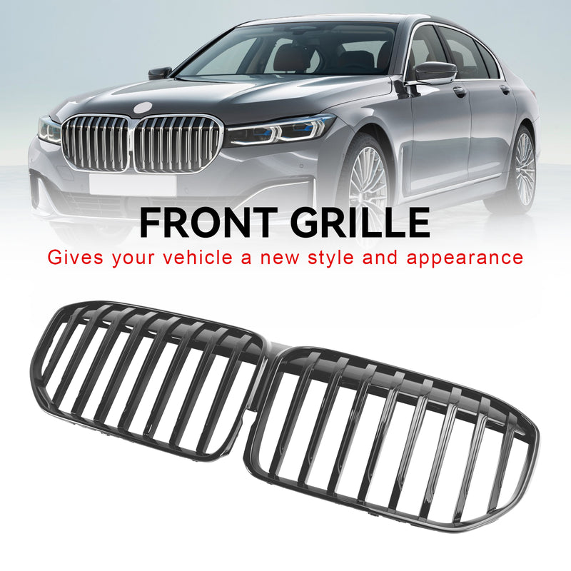 BMW 7 Series G11 G12 2019-2022 Single Slat Gloss Black Front Grill Grille