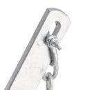 Kit Galvanized Boat Anchor 10Lbs Sliding Anchor & Chain & Rope Silver For Boat