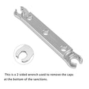 Aluminum Lower Cap Removal Wrench. Tool used For Rebuild DVO Saphire/Onyx fork