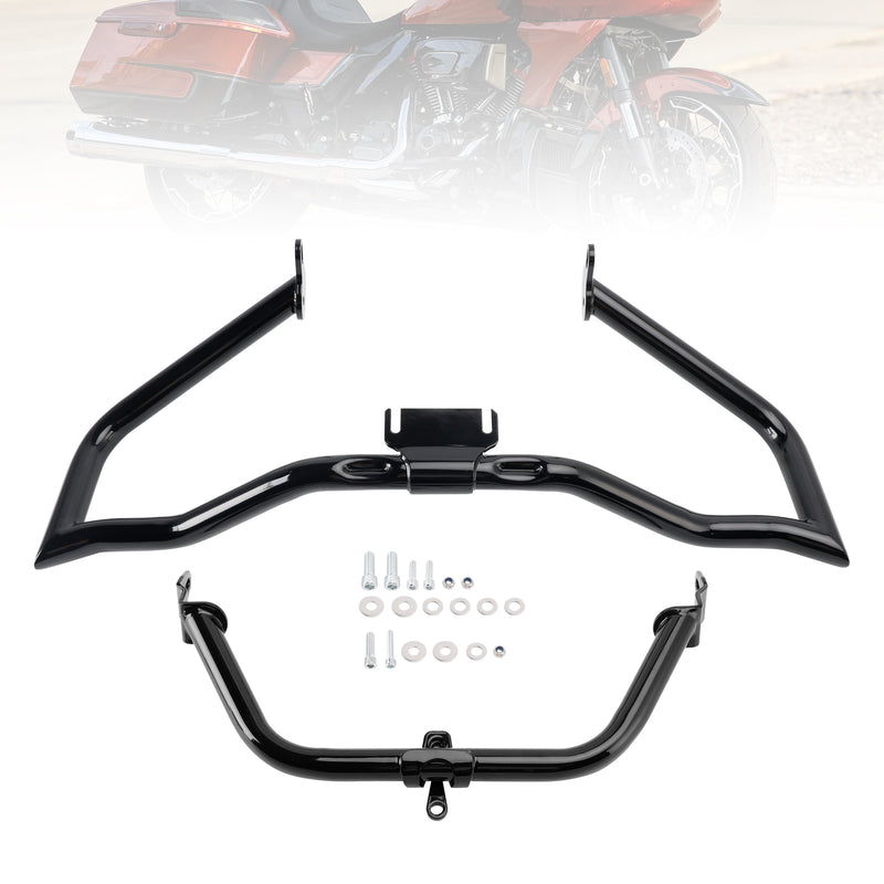 Engine Guard Crash Bar Frame Protector Bumper Chromea For Touring Glide 14-22 ChromeC
