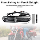 Front Fairing Air Vent LED Light For Touring Street Glide 2014-2024