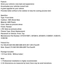 Gloss Black Front Bumper Honeycomb Grille Grill Fit Volvo S40 V50 2008-2012