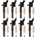 2009-2010 Ford F-150 Mercury Mountaineer V8 4.6L 8pcs Ignition Coils +Spark Plugs DG521 SP509